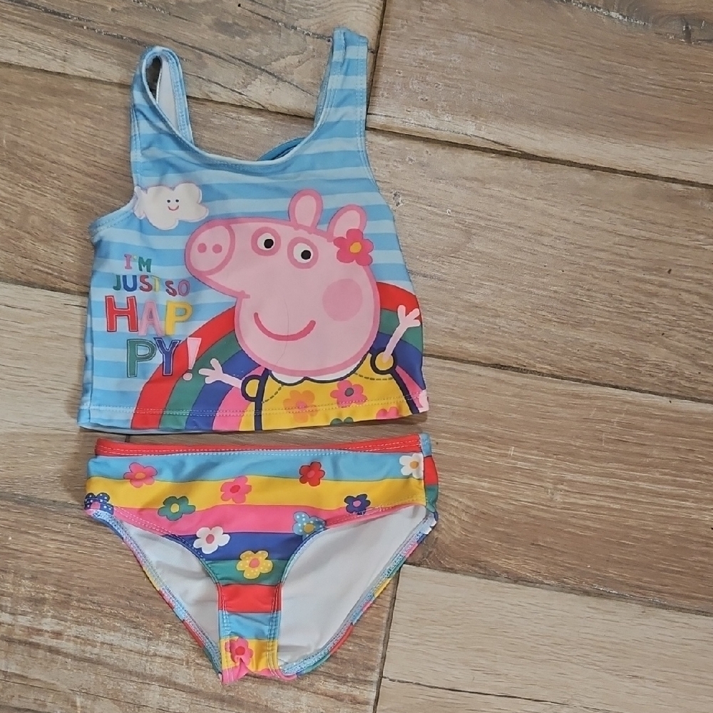 Colorful Peppa Pig Two-Piece Swimsuit  2478
